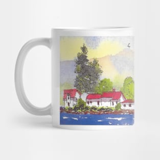 Alton Bay New Hampshire Island Cottages on Lake Winnipesaukee Mug